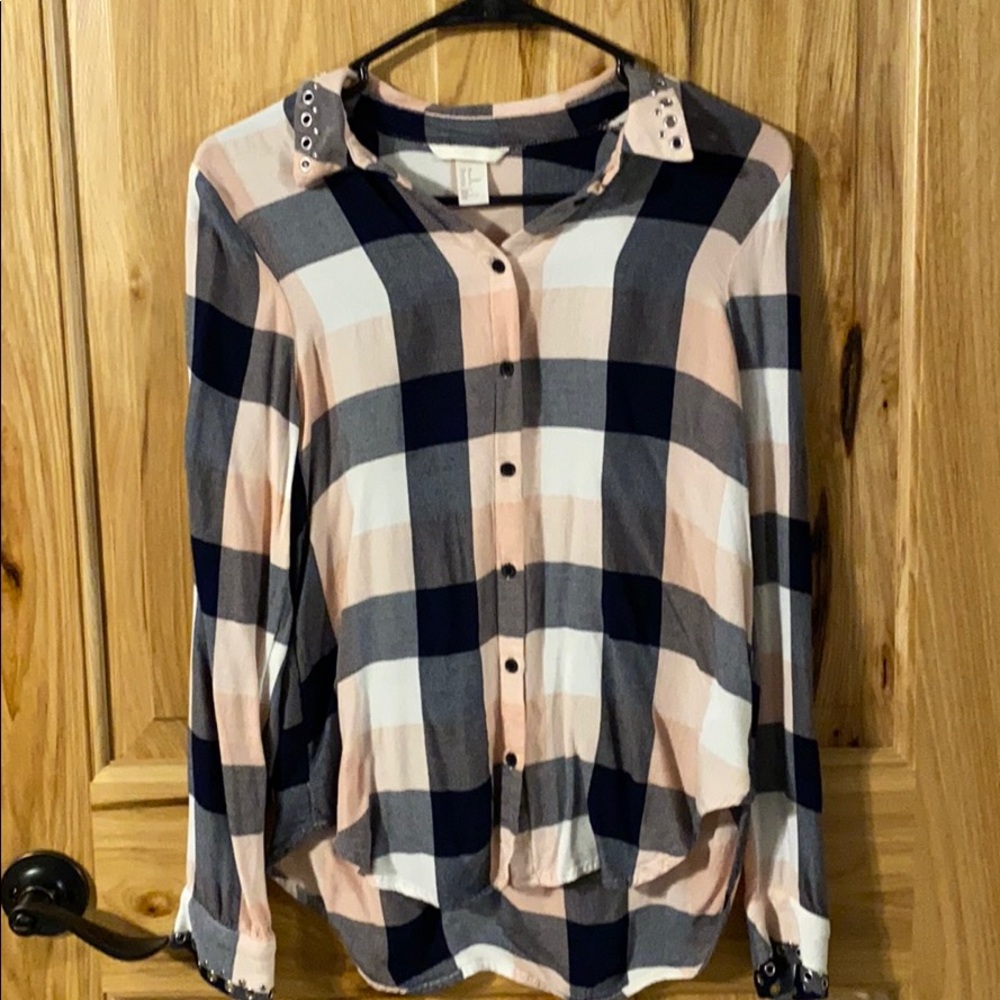 🟣H&M flannel